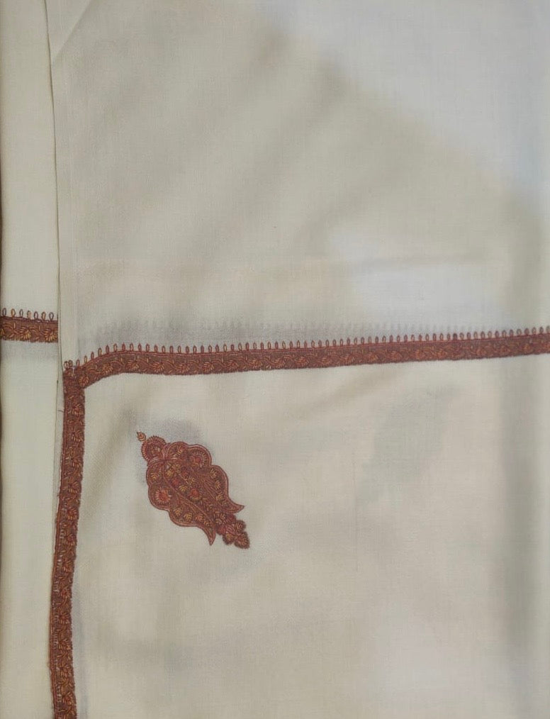 Tosha Shawl – Soft Premium Weave with Machine Embroidery (83” x 43”)