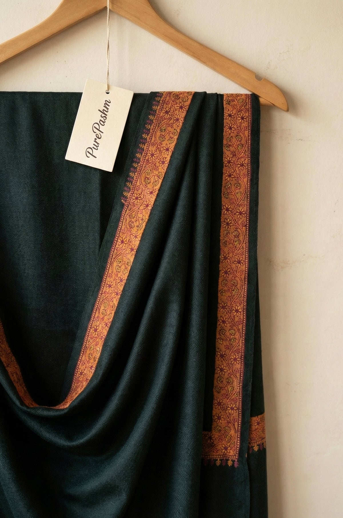 Kashmiri Tosha Shawl with Machine Embroidery