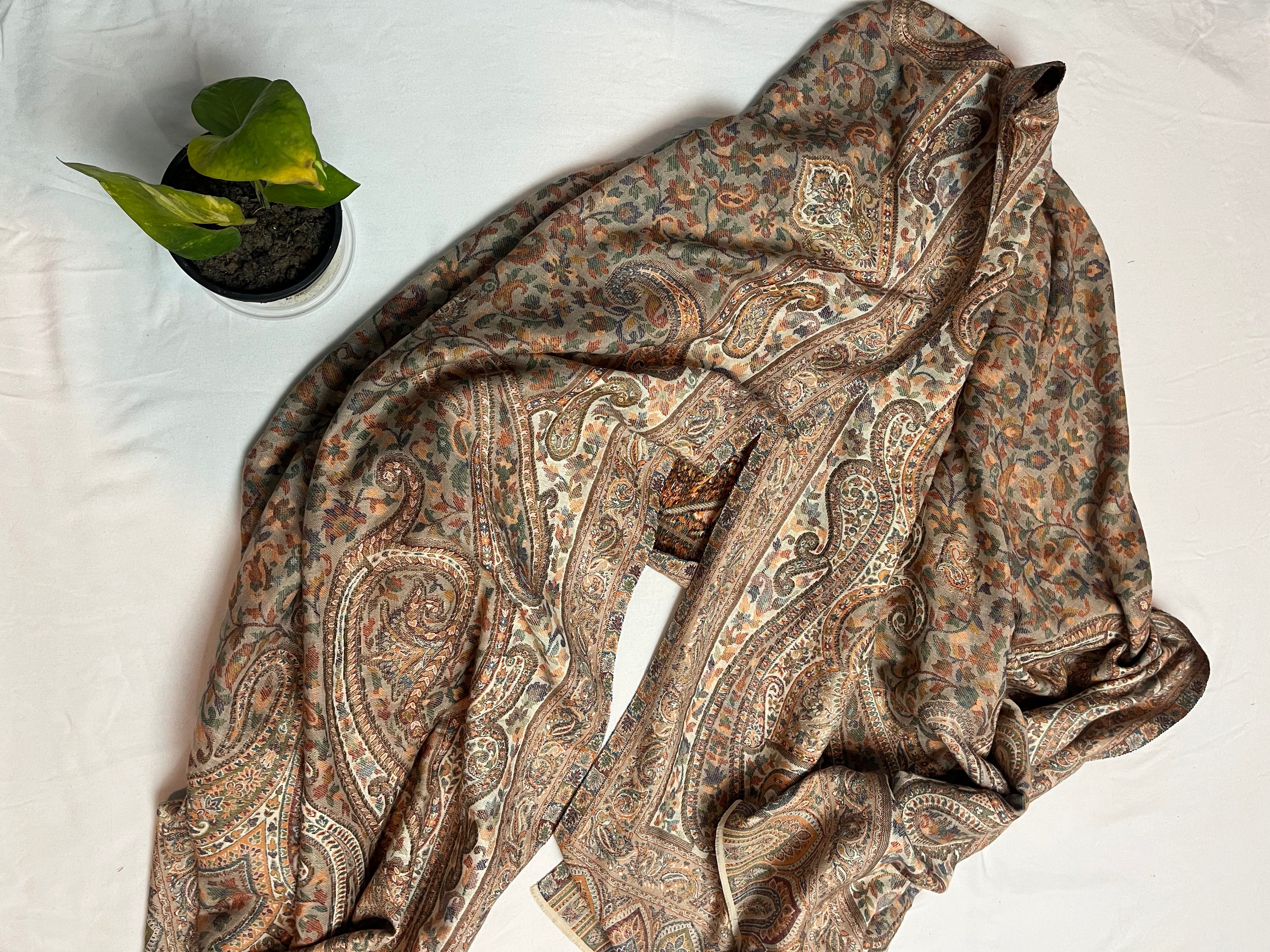 Kani Shawl – Traditional Kashmiri Weave, Premium Soft Finish (81” x 38”)